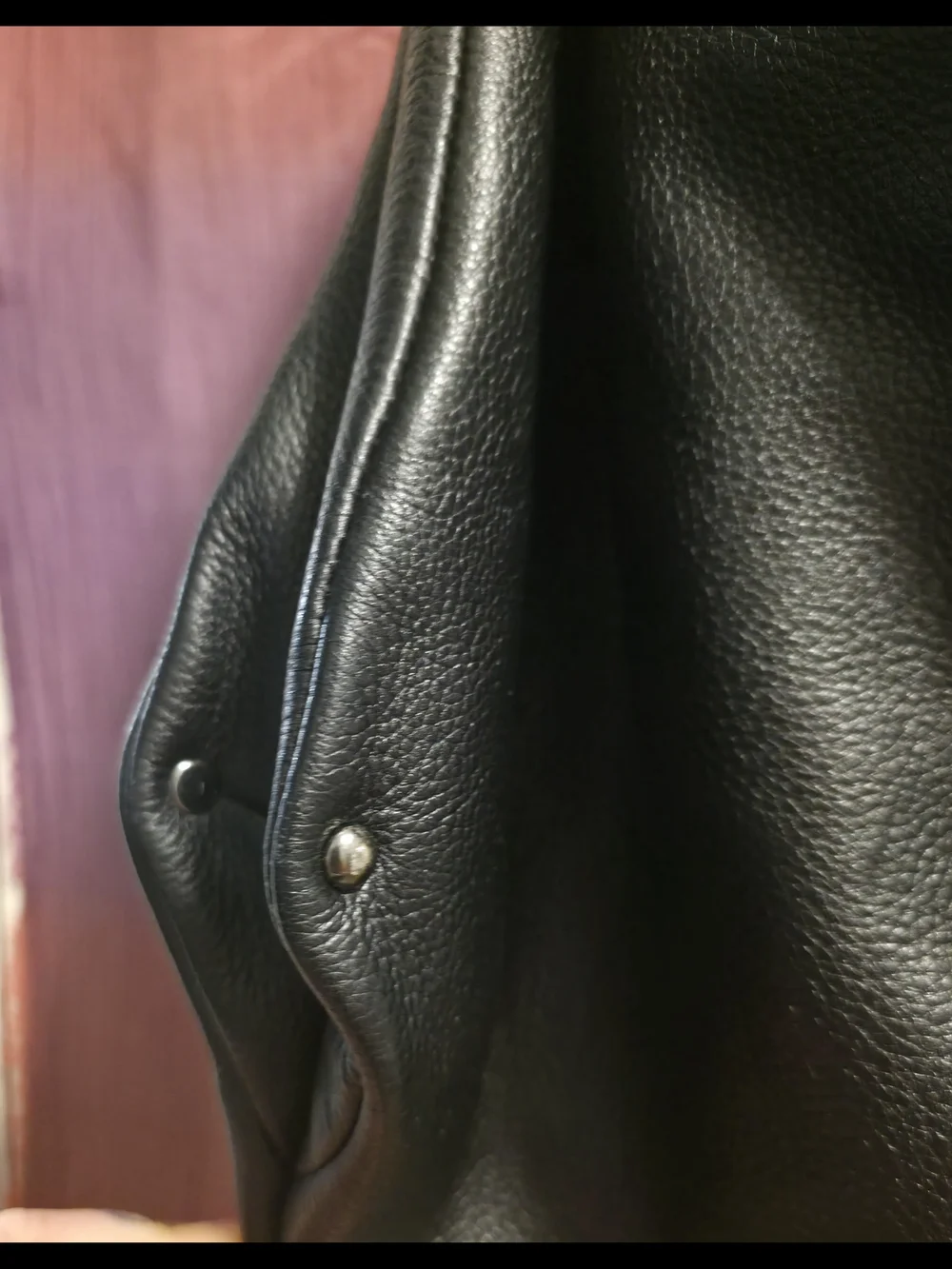 Kenneth Cole Leather Stud-Handle Hobo Bag